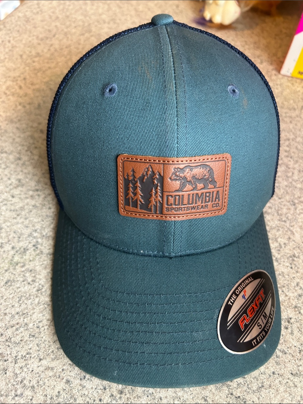 Columbia PFG Mesh Ball Cap Green M/L NWT